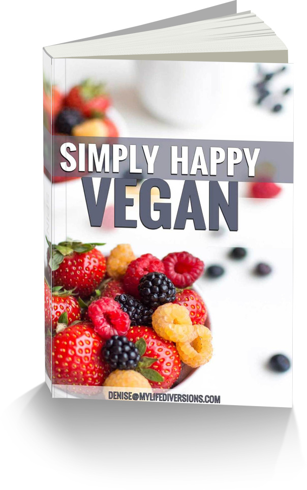 Simply Happy Vegan thick book cover
