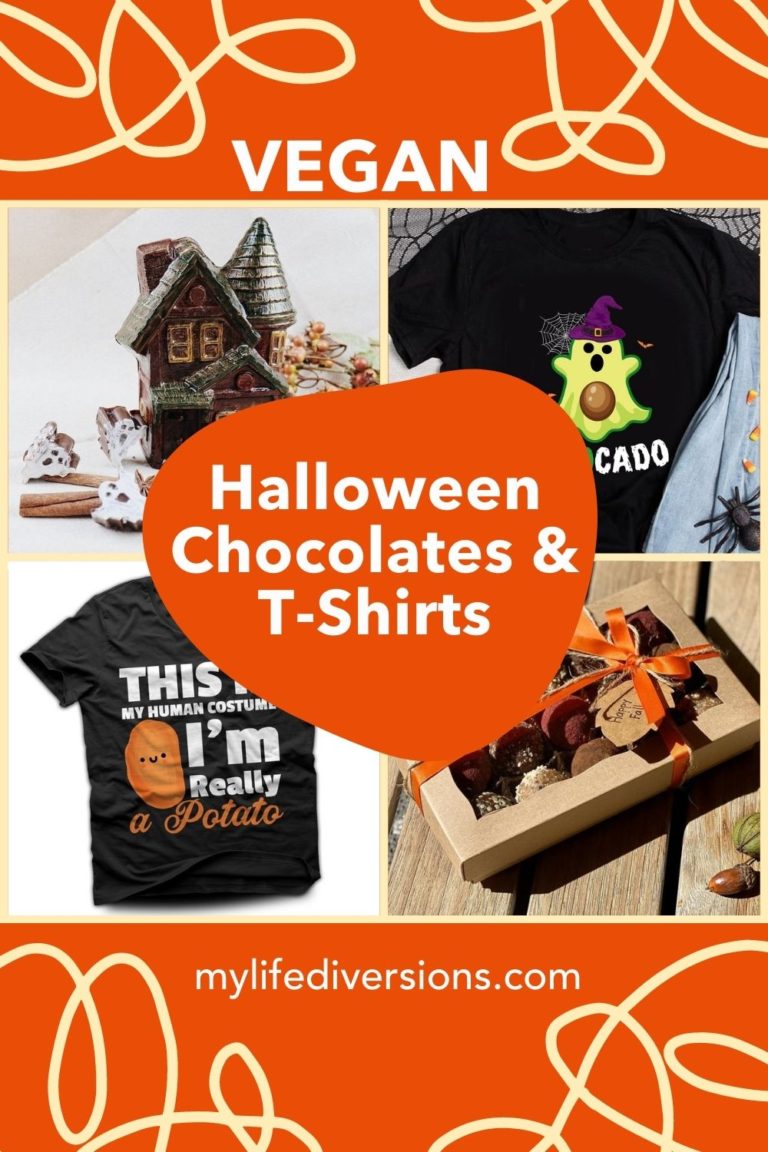 Unique Vegan Halloween Chocolate Gift Boxes & T-Shirts - Etsy gift guide for vegans - my life diversions